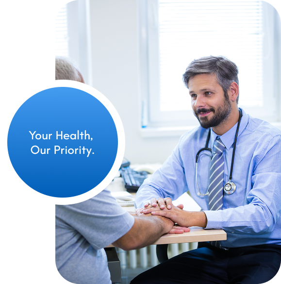 Doctor consulting with patient